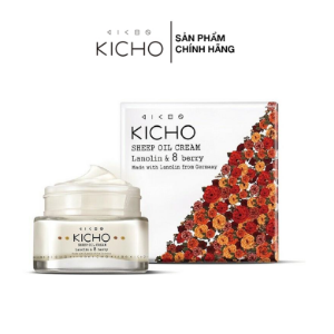 Kem Dưỡng Ẩm, Kem Lót Dầu Cừu Vitamin KICHO Sheep oil cream Lanolin & Berry 65ml